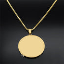 Colar Pingente São Jorge com Pedras Ouro Cubano Aço Inoxidável.