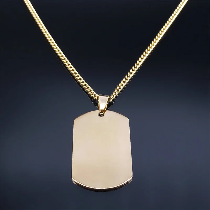 Colar São Jorge Medalha Ouro Cubano Aço inoxidável.
