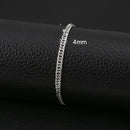 Pulseira Casual Ouro Cubano, Aço Inoxidável.