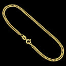 Pulseira Masculina Grumet Dupla Lacraia 3mm Banhada a Ouro 18k Bracelete