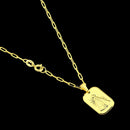 Corrente Masculina com Pingente Nossa Senhora Aparecida Banhados a Ouro 18k Colar Religioso 60/70CM