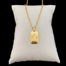 Corrente Masculina com Pingente Nossa Senhora Aparecida Banhados a Ouro 18k Colar Religioso 60/70CM