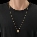 Escapulário Corrente São Jorge ouro Banhado 18k 70cm