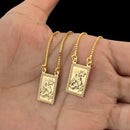 Escapulário Corrente São Jorge ouro Banhado 18k 70cm