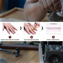 Anel da Virgem Maria, Nossa Senhora Ouro Cubano,Aço Inoxidável