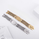 Pulseira Com Pai nosso em Latim de Ouro cubano,aço inoxidavel.